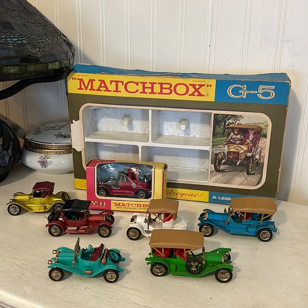 Vintage Lesney Matchbox cars with boxes Y-11 & G-5 yesteryear plus extra